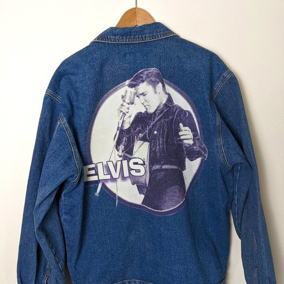 Vintage Elvis Presley Denim Jean Jacket First Choice XL - Picture 1 of 8
